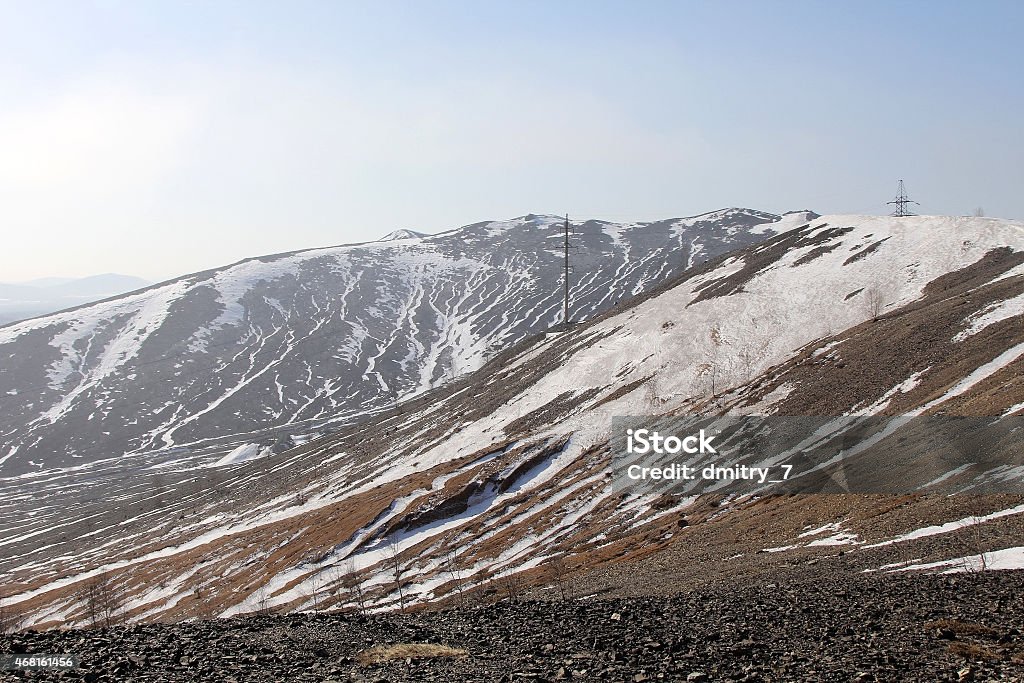 Mountain in the snow 2015 Stock Photo