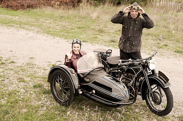 istock Motorcycle with Sidecar - 1935 Style 468165662