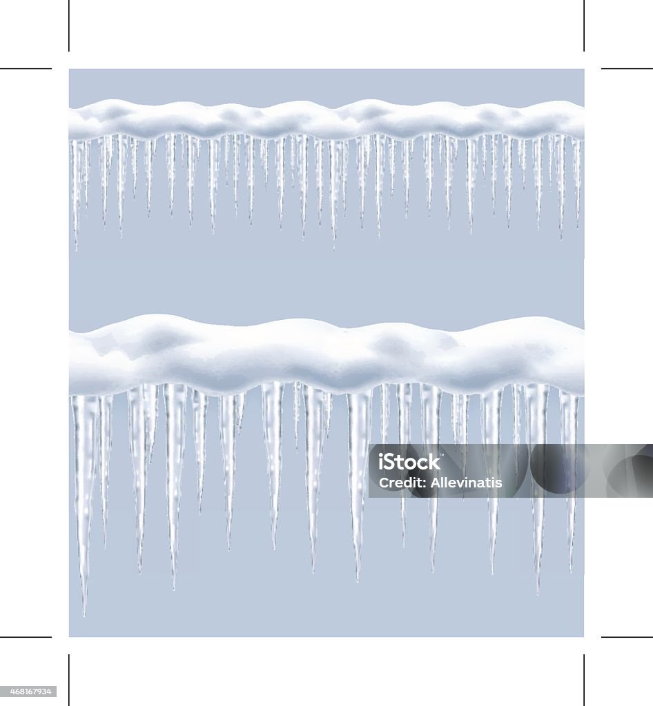 Icles Border Icicles Seamless Border Vector Stock Illustration - Download Image Now ...