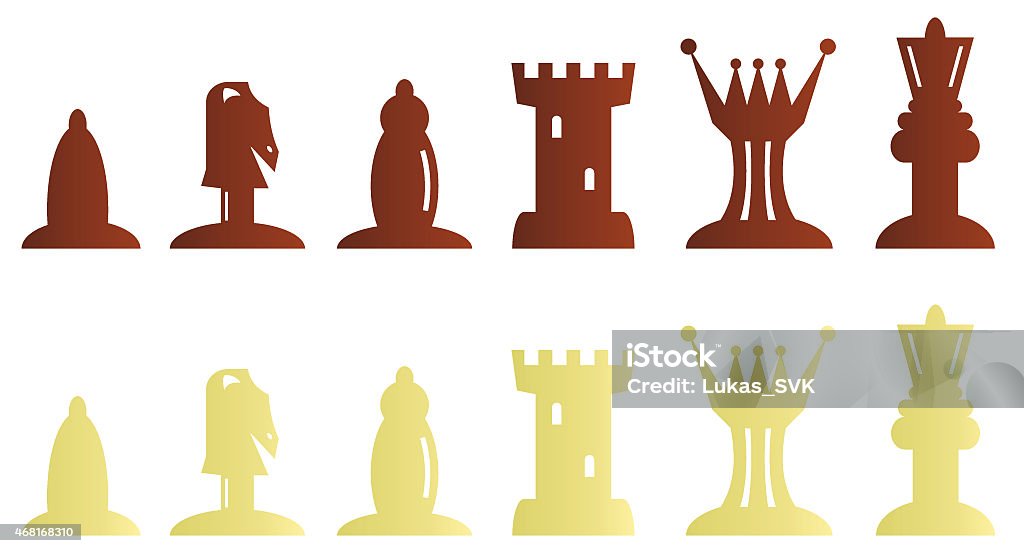 Chess pieces bitmap illustration Black and white chess pieces bitmap illustration 2015 Stock Photo