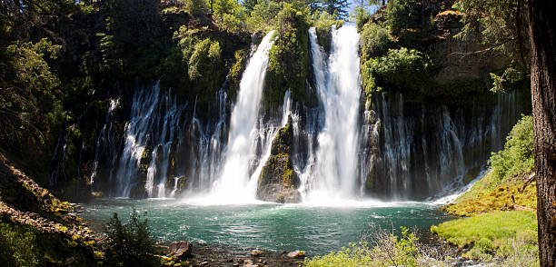 McArthur Burney Falls McArthur Burney Falls in Northern California burney falls stock pictures, royalty-free photos & images