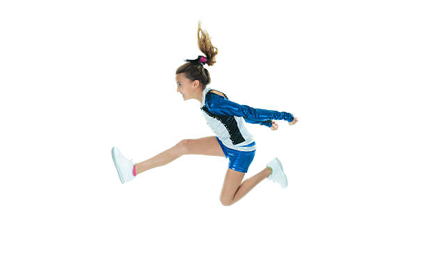 istock Happy Young Cheerleader Over White Background 468172388