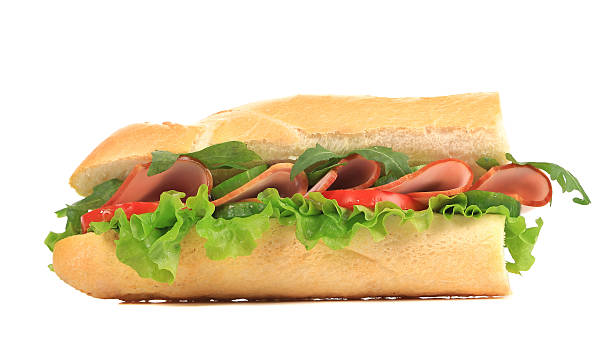 istock Sandwich with bacon and vegetables. 468172887
