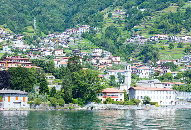 istock Town on Lake Como summer coast (Italy). 468173427