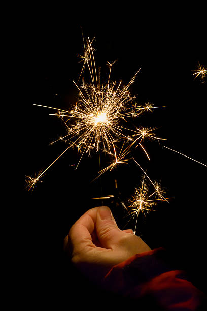 istock Party Sparkler on Black 468176313