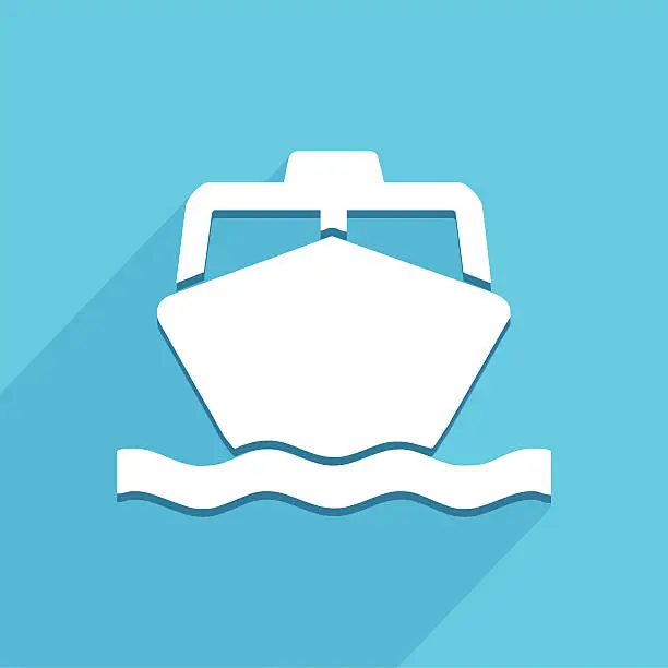 Vector illustration of Ship icon great for any use. Vector EPS10.