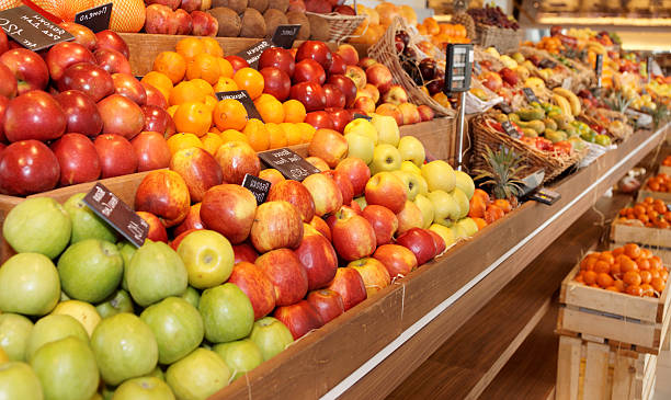 istock Shelf with fruits 468178783