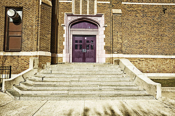 istock School entrance in Chicago 468178913