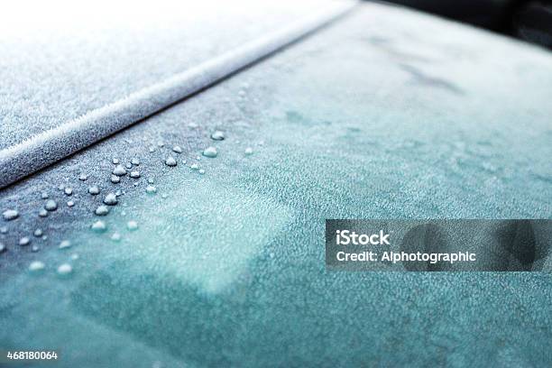 Windscreen Frost Stock Photo - Download Image Now - 2015, Black Color, Car