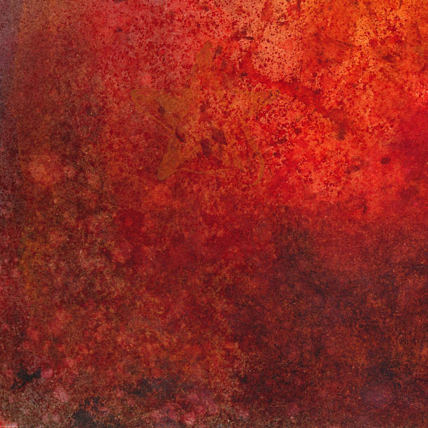 istock Fire red background hand painted with watercolors 468180124