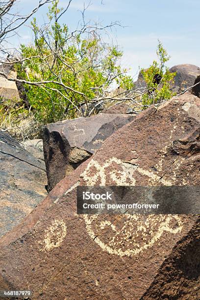 Three Rivers Petroglyph Sitonuovo Messico Usa - Fotografie stock e altre immagini di Ambientazione esterna - Ambientazione esterna, Antichità preistoriche, Antico - Condizione
