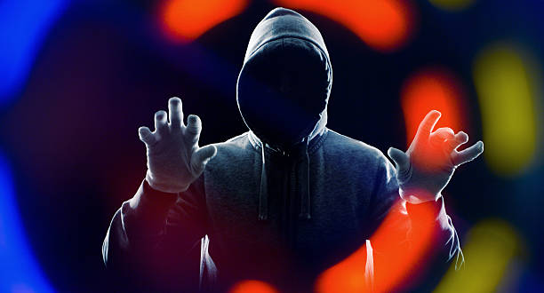 istock Dark hacker in black, future cybercrime 468188142