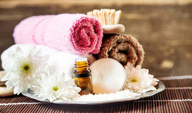 istock Bodycare Butter and Vanilla Essence,Spa Setting 468202788
