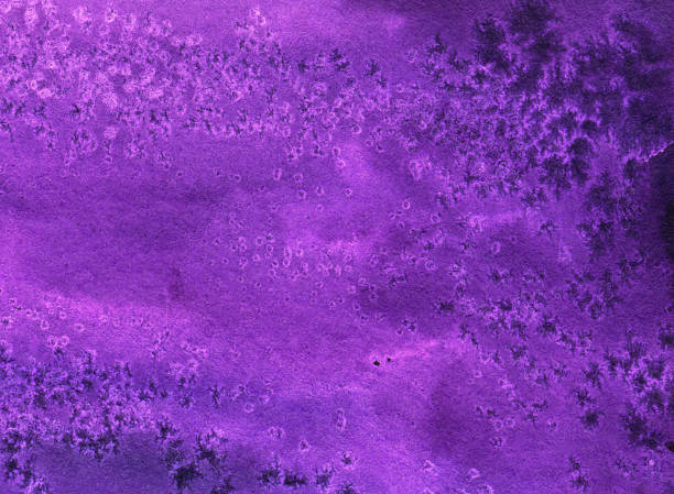 istock Purple textured hand painted watercolor background 468205578