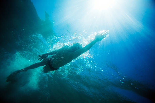 istock Man swimming in the sea 468205584