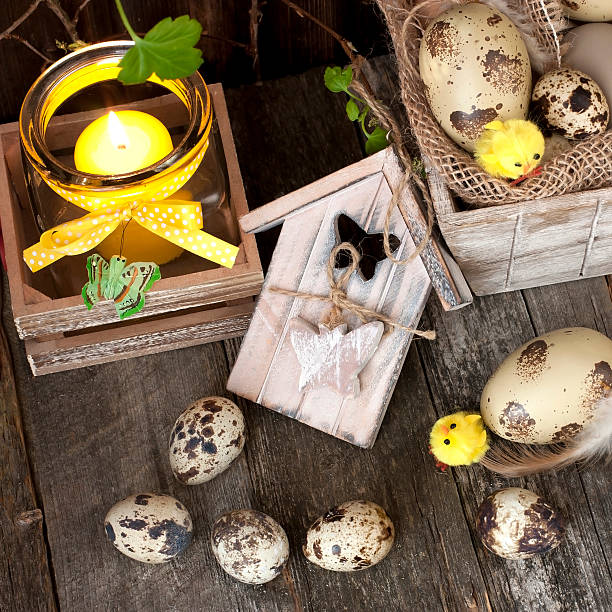 istock Easter still life with holiday decorations 468207772