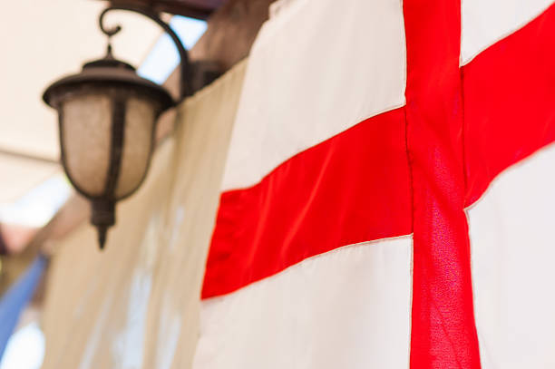 istock Flag of England in restaurant 468209052