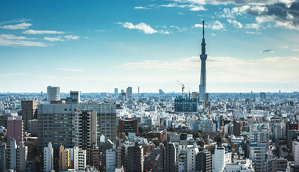 istock Tokyo skyline with the Sky Tree in the background 468216216