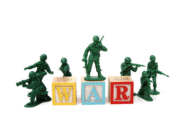 Toy soldiers war concepts