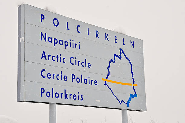 istock Roadsign indicates exact location of Arctic Circle 468217947