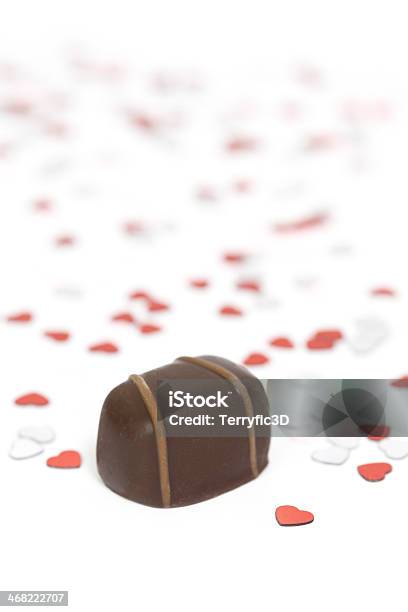 Valentines Day Candy And Hearts Stock Photo - Download Image Now - Brown, Candy, Chocolate