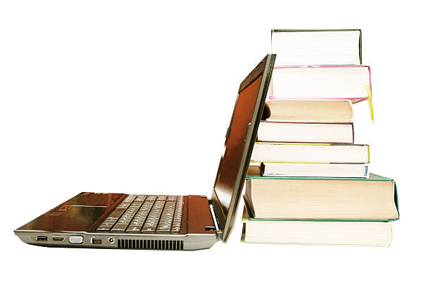 istock The laptop and books, encyclopedias 468226058