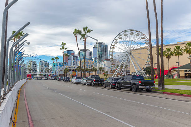 istock Long beach downtown street view 468232282