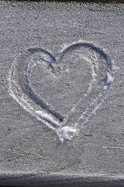 istock Heart drawn in the frost 468240083