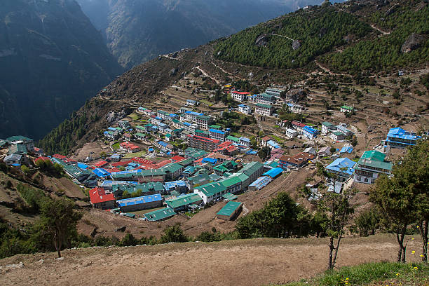 istock view of Namche Bazaar 468241118