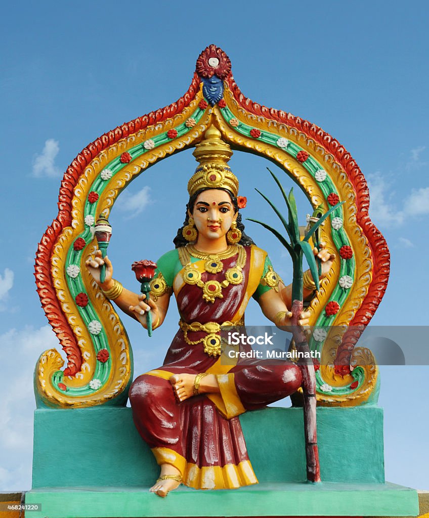Hindu Goddess Amman Stock Photo - Download Image Now - Amman, Art ...