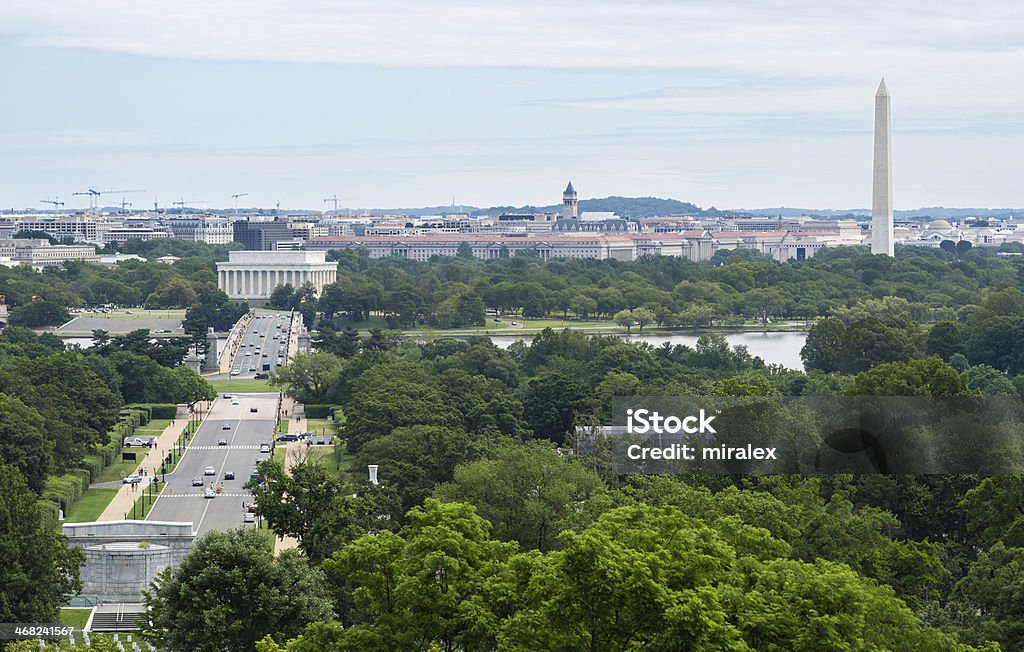 Panorama de Washington, D.C.  DOS EUA - Royalty-free Arlington - Virgínia Foto de stock