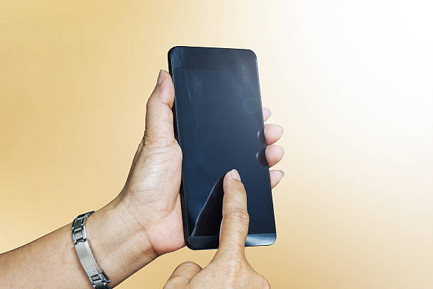 istock female hands using a mobile phone 468242108