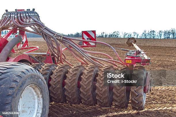 Field Works Stock Photo - Download Image Now - 2015, Agricultural Field, Agricultural Machinery