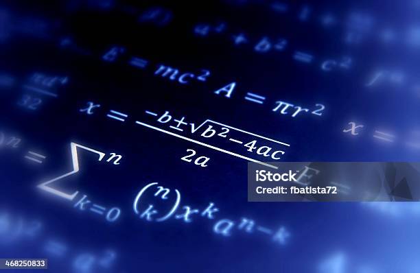 Math Geometry Background Stock Photo - Download Image Now - Mathematical Formula, Mathematical Symbol, Algebra