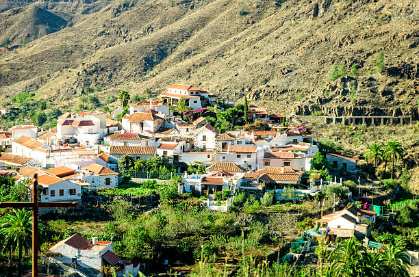 A shot of the traditional village of Fata, Gran Canaria