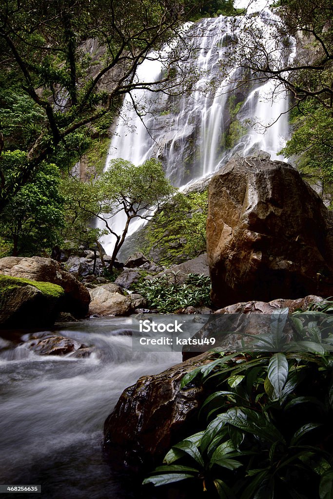 Klong Lan Waterfall Autumn Stock Photo