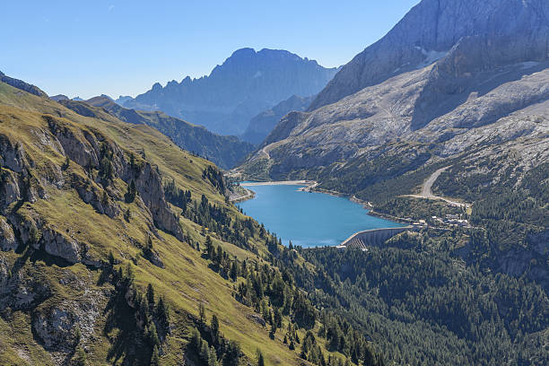 istock Dam Lake Fedaia, Marmolada, Dolomites, Italy 468256659