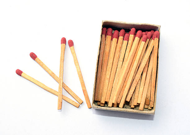 istock The box of matches and other  matches outside 468257320