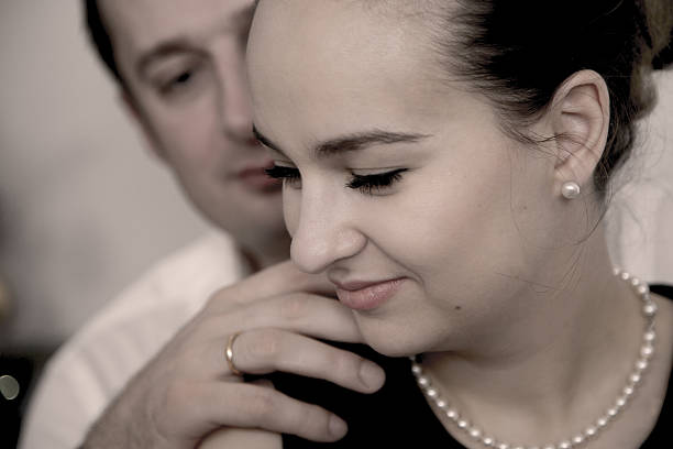 istock Husband touching his wife tenderly 468260284