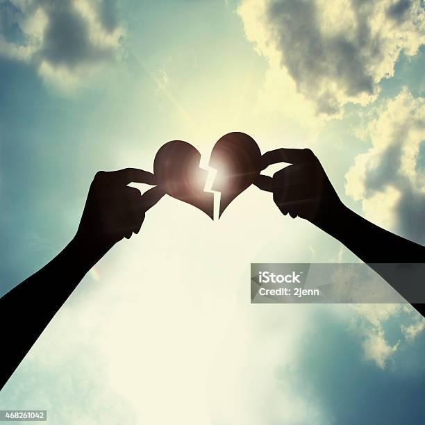 Heal A Broken Heart Stock Photo - Download Image Now - Restoring, Togetherness, Heart Shape