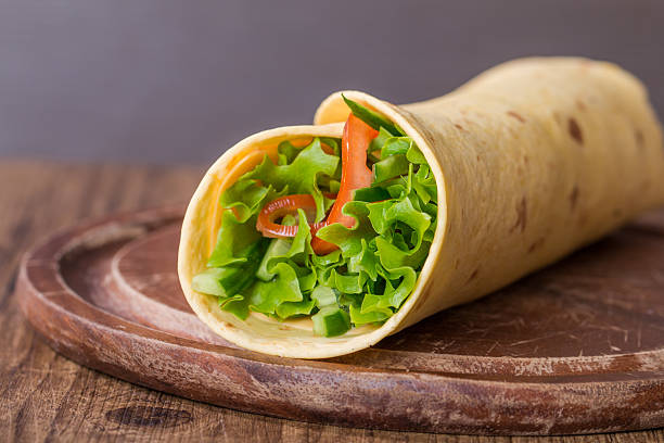 istock fresh tortilla wrap with vegetables 468261548