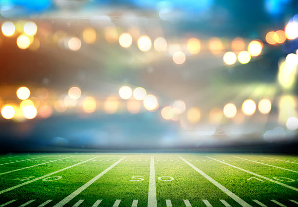 American Football Sunny football stadium american football stadium stadium sport outdoors stock pictures, royalty-free photos & images