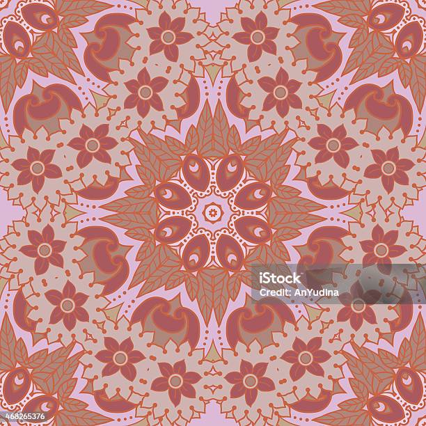 Floral Ornamental Pattern Stock Illustration - Download Image Now - 2015, Abstract, Arabesque Position