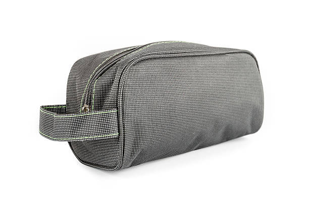 istock Gray Cosmetics bag isolated on white 468275430