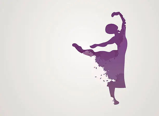 Vector illustration of Ballet dancer