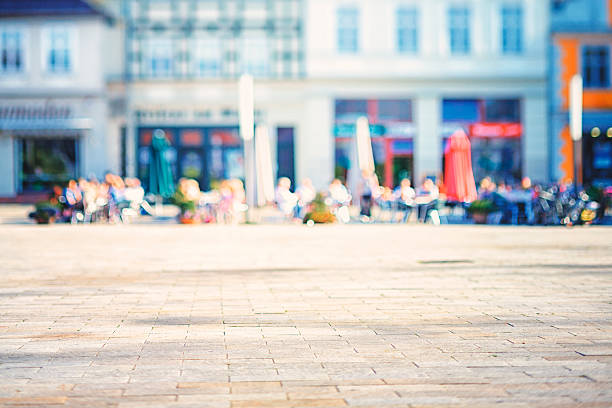 Market square in afternoon