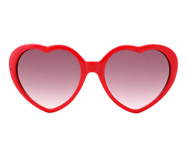 istock Red heart shaped Sunglasses 468276840