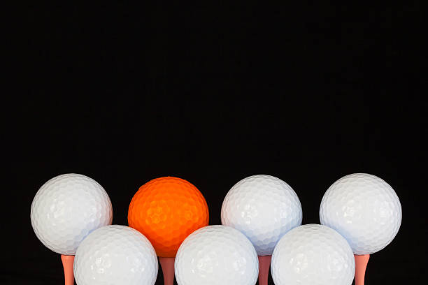 istock Golf balls and wooden tees 468277444