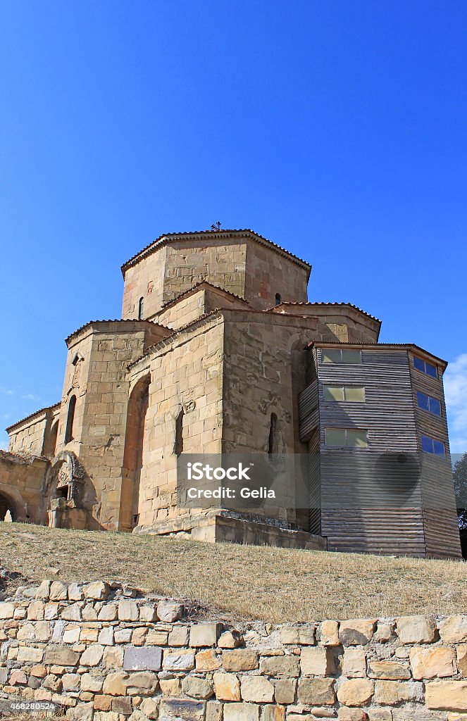 Famous Jvari church near Tbilisi in Georgia 2015 Stock Photo