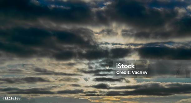 Dark Storm Clouds Stock Photo - Download Image Now - 2015, Blue, Climate